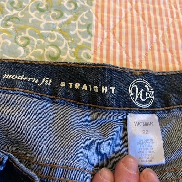 Dress barn- modern fit straight Jean. Dark wash. Size 22. Great weight. EUC. - Picture 5 of 5